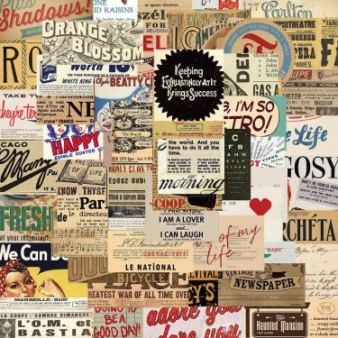 Imagem de Adesivos 58 unidades/lote: peles de ovelha retros, slogans ingleses, Waterp