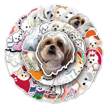 Imagem de Pacote de adesivos Maltese Graffiti Anime, vinil impermeável, 50 unidades