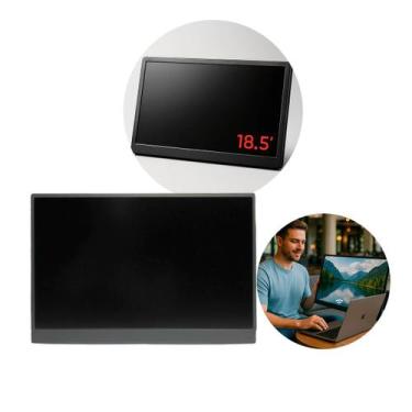 Imagem de Monitor Portátil Smart View 18,5 Full HD  HDMI, USB, Wireless WiFi  Te