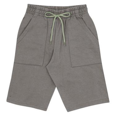 Imagem de Bermuda Cinza Juvenil Pulla Bulla Menino - 53565-354-Masculino