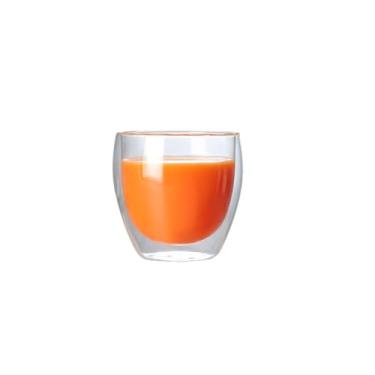 Imagem de Copo de vidro de camada dupla 150/250/350/450 ml, presentes térmicos, caneca de leite de vidro de borossilicato (150 ml)