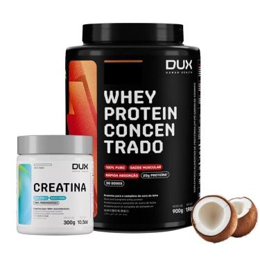 Imagem de Combo Dux Nutrition Whey Concentrado Vários Sabores + Creatina 300g Monohidratada-Unissex