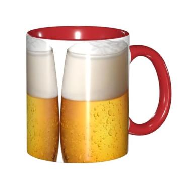 Imagem de Zeraoke Caneca de café criativa com impressão de bolha de cerveja, personalizada, presente para família, tamanho de 325 ml, unissex