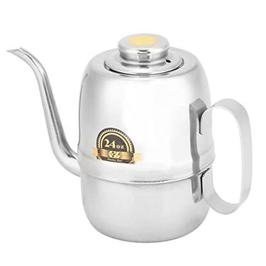 Imagem de YOUTHINK Pote de óleo de Aço Inoxidável, Garrafa de Vinagre Versátil, Dispensador de Tempero Líquido Fácil de Despejar para Uso Em Cozinha e Restaurante (24 onças)