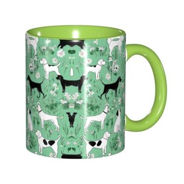 Imagem de Zeraoke Goat Frolic Print Canecas de café criativas, personalizadas, presente para a família, tamanho de 325 ml, unissex