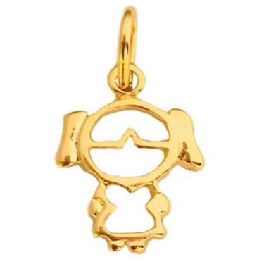 Imagem de Pingente de Filhos Menina Filha Banhado a Ouro 18k - Dinis Joias