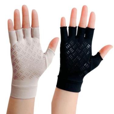 Imagem de Luva Curta Proteção Solar FPU50 UVA UVB Antiderrapante Dermato Moto Ca