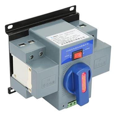 Imagem de Yctze 1pcs Mini 63A 2P Interruptor de Transferência Automática de Potência Dupla - Intertravamento Eletromecânico Confiável, Design Compacto, Operação Fácil, Modos de Trabalho Versáteis