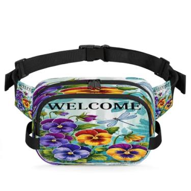 Imagem de Pochete preta para mulheres e homens com alça ajustável, bolsa transversal, bolsa de peito, bolsa tiracolo, Cor 19