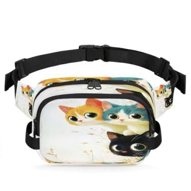 Imagem de Pochete preta para mulheres e homens com alça ajustável, bolsa transversal, bolsa de peito, bolsa tiracolo, Cor 10