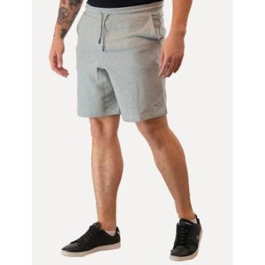 Imagem de Bermuda Original Penguin Masculina Moletom Slim Patch Cinza Mescla-Masculino