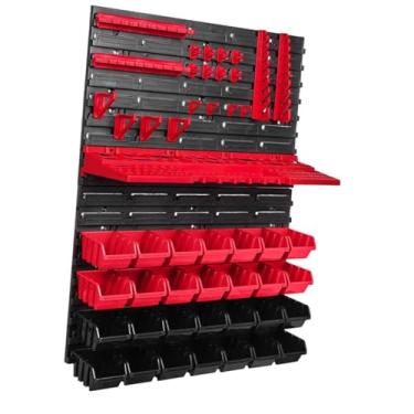 Imagem de Ｂｅｓｇａ Conjunto de 49 peças de organizadores de ferramentas para parede, com caixas de armazenamento versáteis para organização de ferramentas em lojas,