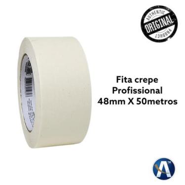 Imagem de Fita Adesiva Crepe Bege 50mmX50m - Adere