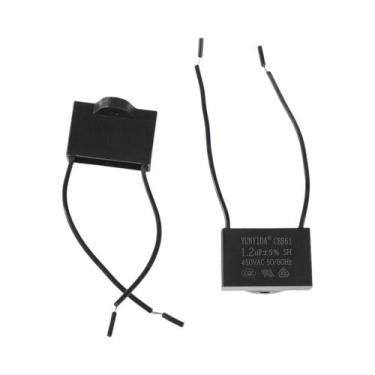 Imagem de Kit De Capacitores CBB61 10UF 3 Peças 450V Para Motor De Ventilador De