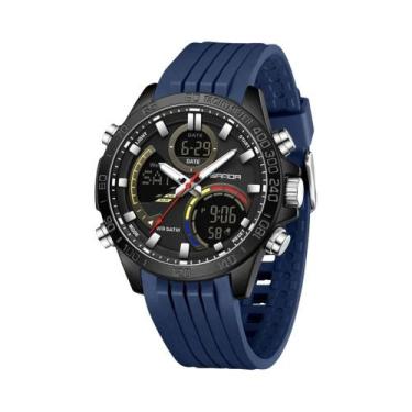 Imagem de Relógio Esportivo Digital Masculino À Prova D'Água 5ATM Com Duplo Disp