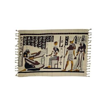 Imagem de Canga de praia Egípcia em poliéster - Corpo Dourado Moda Praia, Egípci