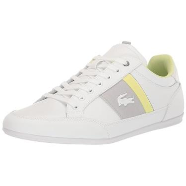 Imagem de Lacoste Tênis masculino Chaymon, Branca/Grn, 37