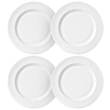 Imagem de Jogo de Pratos Raso de Jantar em Opaline Divine 4 peça 27cm - Hauskraft