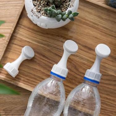 Imagem de 2 peças de cabeça de irrigação de plantas cinzentas, tampa de rosca, garrafa de chuveiro, irrigador, lata de spray, ferramenta para irrigação de sementes e mudas