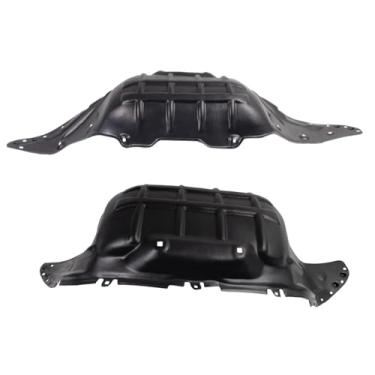 Imagem de TRQ Conjunto de proteção contra respingos de painel de um quarto lado do motorista e do passageiro TO1762105 TO1763105 compatível com Toyota Tundra 2014-2021