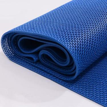 Imagem de Tapetes De Piso De Drenagem Não Deslizante, Tapetes Comerciais De Drenagem De Malha De Pvc, Tapetes De Piso Do Banheiro, Para A Piscina Da Piscina Ba(Size:35.43in/90cm×39.375in/100cm,Color:azul)