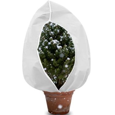 Imagem de 1 peça de cobertura reutilizável de proteção contra geada e congelamento com cordão de zíper, cobertores de clima de inverno para vasos de plantas ao ar livre, (Tamanho: 300 x 300 cm), cor: zíper