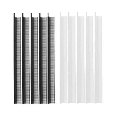 Imagem de Kit De Etiquetas Mini Brancas E Pretas 05Cm Com Fixadores Para Roupas 