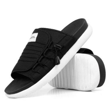 Imagem de Chinelo Slide Preto Asuna 2.0 Confortável Estiloso Na Moda, 38