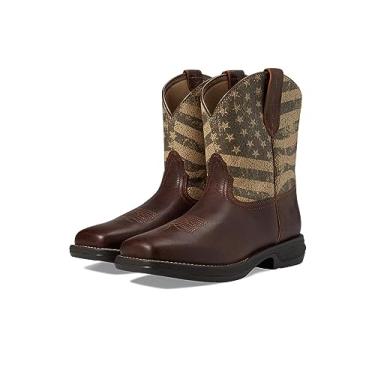 Imagem de ARIAT Bota feminina Anthem Shortie Myra Western - estampa River Road/Neutral Flag, 12 Médio
