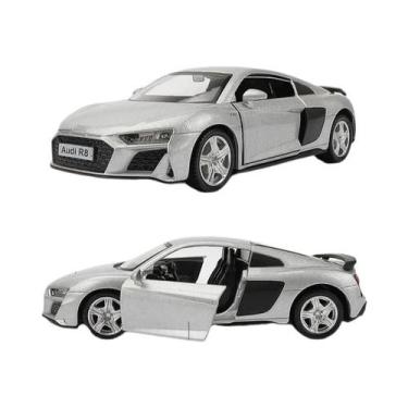 Imagem de Modelo De Carro Diecast Noire Audi R8 V10 Coupe Escala 1:36 Miniatura 