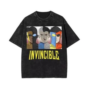 Imagem de Camiseta Masculina Retrô Invencível Com Estampa De Desenho Animado Lav