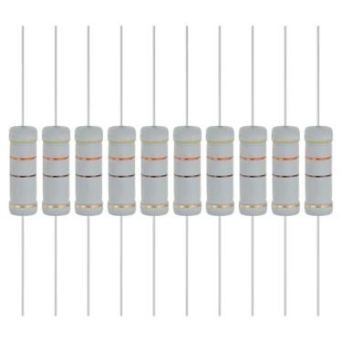 Imagem de YOKIVE 10 unidades de resistores de filme de óxido metálico de 430 ohm 5 watts, 5% de chumbo axial de resistor de tolerância | À prova de chamas para circuitos eletrônicos DIY, projetos de áudio e