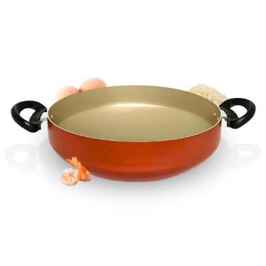 Imagem de Frigideira Wok Paellera Antiaderente Premium Borda Alta - Alumínios Po