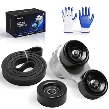 Imagem de Loautong Kit de polia tensora de correia de transmissão para Honda Accord/Pilot/Odyssey/Ridgeline/Accord Crosstour 2003-2011, para Acura MDX/TL/RL/ZDX 2003-2013, V6 3.0/3.2/3.5/3.7L, 38332, 36112