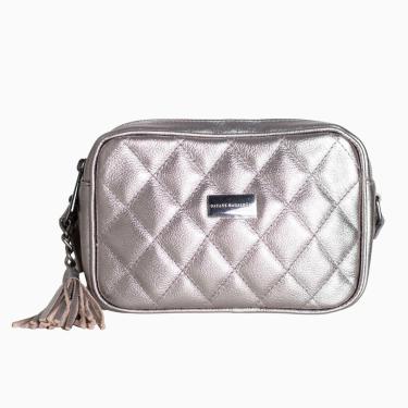Imagem de Bolsa Transversal Dayane Magalhães Matelassê Onix-Feminino