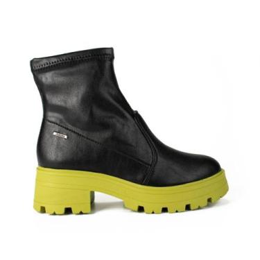 Imagem de Bota Feminina Coturno Tratorada Dakota Preta, Preto, Verde, 35