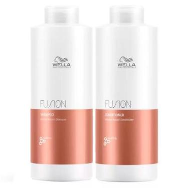 Imagem de Kit Wella Professionals Fusion Shampoo + Condicionador Tamanho Profissional-Unissex