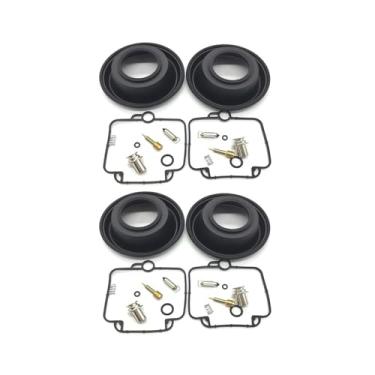 Imagem de 2 conjuntos de kit de reparo de carburador de carburador assento de agulha de junta de diafragma para Suzuki GS500E 1994-2000 GS 500 E peças de reconstrução de borracha (2 conjuntos)