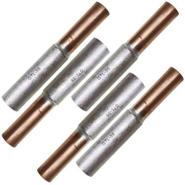 Imagem de Kit 5 Luva de Emenda Bimetálica para Cabo Cobre 25mm e Alumínio de 35m