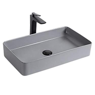 Imagem de Pias de banheiro pias de banheiro retangular verde escuro lavatório Taichung lavatório de banheiro casa acima do balcão acessórios de cozinha presente
