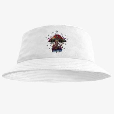 Imagem de Chapéu Bucket Hat Estampado Rave Cogumelo Psicodelico-Masculino