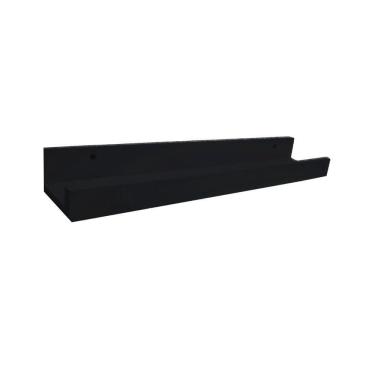 Imagem de Prateleira Canaleta Para Esmaltes 250 X 90 Em Mdf - Preto