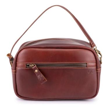 Imagem de Necessaire Frasqueira Mini Bolsa Organizadora Couro Bovino - Ello Grif