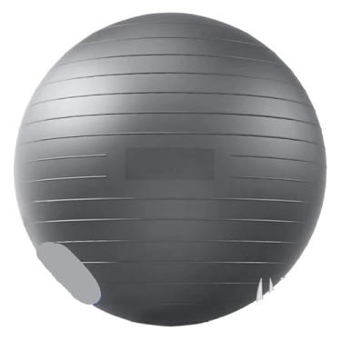 Imagem de Bola de equilíbrio de ioga de 45 a 75 cm, equipamento de ginástica para musculação, bola de pilates, acessórios femininos, ioga, bola de fitness, equipamento esportivo (cinza, 55 cm)