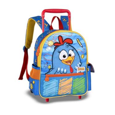 Imagem de Mochila Carrinho Galinha Pintadinha Personalizável Infantil