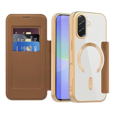 Imagem de Asuwish Capa de telefone para Samsung Galaxy A56 5G capa carteira magnética com protetor de tela de vidro temperado flip porta-cartão de crédito bloqueio RFID slot robusto acessórios para celular A 56