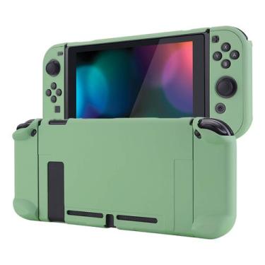 Imagem de Capa traseira ExtremeRate Nintendo Switch Matcha Green Hard Shell