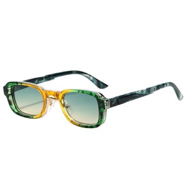 Imagem de Óculos de Sol UV400 - Armação Pequena em Cores Candy com Lentes Degradê para Homens e Mulheres, Ideais para Esportes ao Ar Livre, Corrida e Ciclismo, Verde