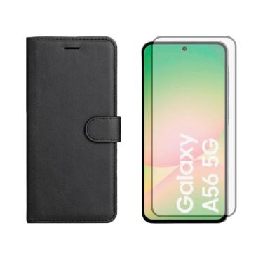 Imagem de Capa Carteira + Pelicula Vidro Compativel Para Samsung A56