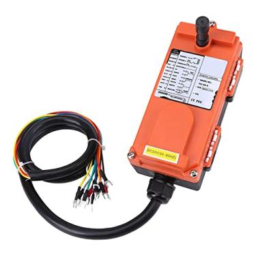 Imagem de SALALIS Kit de Controle de Talha de 1 Velocidade Alarme de Tensão da Bateria Interruptor de Chave de Segurança Botões de Velocidade única para Talha Bloco de Coroa de 24VDC de Controle de Rádio de